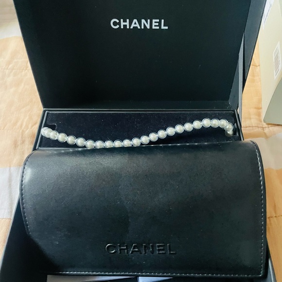 Chanel Square optical, Removable Pearl Chain Eyeglasses 2195 Silver - Picture 6 of 12